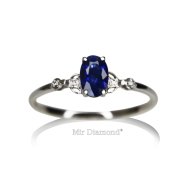 Oval Safir Yüzük
