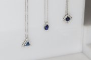 Safir Kare Kolye